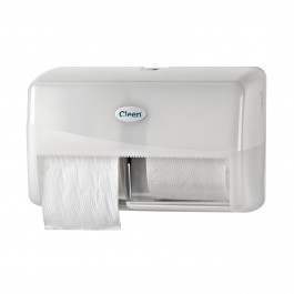 Cleen Pearl Duo-Toiletrolhouder | Compact | kleur wit