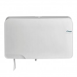 Cleen Quartz Duo-Toiletrolhouder | Mini-Jumbo | kleur wit