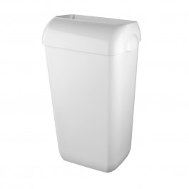 Cleen Quartz Wandafvalbak met inworpdeksel | 23 ltr | kleur wit