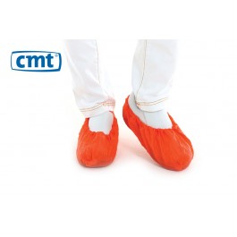 CMT Schoenovertrekken CPE geruwd, kleur rood, maat L (doos 20 x 100 stuks)