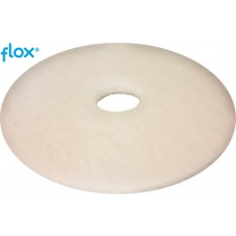 Flox Vloerpad 17 inch (432 mm), kleur wit (doos 5 stuks)