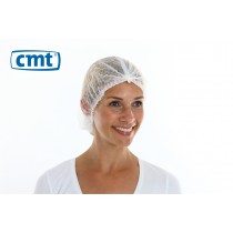 CMT Haarnetjes ClipCap wokkel, kleur wit, maat M (pak 100 stuks)