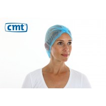 CMT Haarnetjes ClipCap wokkel, kleur blauw, maat L (pak 100 stuks)
