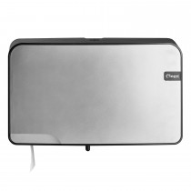 Cleen Quartz Duo-Toiletrolhouder | Mini-Jumbo | kleur zilver/zwart