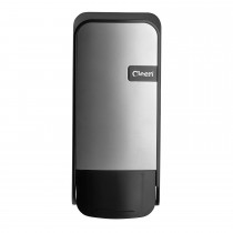 Cleen Quartz Zeepdispenser | Foam | 1000 ml | kleur zilver/zwart