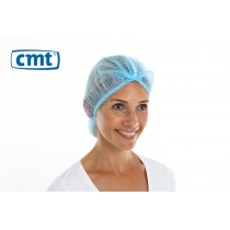 CMT Detecteerbare Haarnetjes ClipCap wokkel, kleur blauw, maat L (doos 10 x 100 stuks)