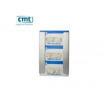 CMT RVS Wandhouder/Dispenser voor 3 doosjes onderzoekshandschoenen