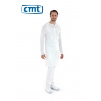 CMT Scheurschort PE op blok, 125 x 80 cm, 20 my, kleur wit (doos 10 x 100 stuks)