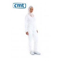 CMT Wegwerp Coverall PP, kleur wit, maten M t/m XXL (doos 50 stuks)