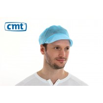 CMT Peaked Caps/Pet met klep, kleur blauw, 50 cm (doos 10 x 100 stuks)