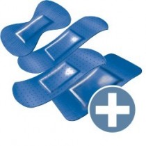 Detectaplast Vingerpleisters Detecteerbaar Assortie, kleur blauw (doosje 100 stuks)