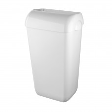 Cleen Quartz Wandafvalbak met inworpdeksel | 23 ltr | kleur wit