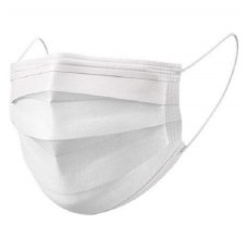 Cleen Civiele Mondkapjes/Mondmaskers type I, 3-laags met oorelastiek, kleur wit (dispenserdoos 50 stuks)