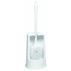 Toiletborstelgarnituur PP rond, open, staand model, kleur wit