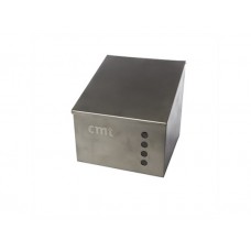 CMT RVS Universele Wandhouder/Dispenser met scharnierdeksel