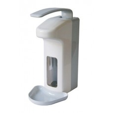 Cleen Medical ABS Zeepdispenser met elleboogbediening en lekbak | Navulbaar | 1000 ml | kleur wit