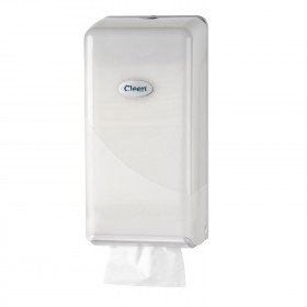 Cleen Pearl Toiletpapierdispenser | Bulkpack | kleur wit