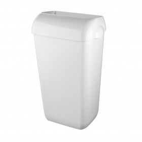 Cleen Quartz Wandafvalbak met inworpdeksel | 23 ltr | kleur wit