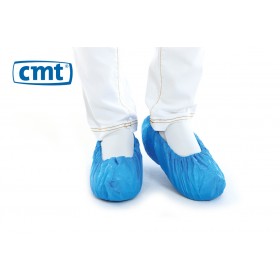 CMT Schoenovertrekken CPE geruwd, kleur blauw, maat 36-46 (doos 20 x 100 stuks)