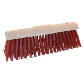 Gemeentebezem PVC ronde kap 45 cm, kleur rood