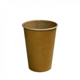 Kartonnen Drinkbeker/Koffiebeker Kraft | inhoud 180 cc (doos 25 x 100 stuks)