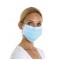 Cleen Civiele Mondkapjes/Mondmaskers Type I met oorelastiek, 3-laags, kleur blauw (dispenserdoos 50 stuks)