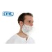 Baardmaskers met oorelastiek, non-woven, kleur wit (doos 10 x 100 stuks)