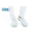 CMT Schoenovertrekken CPE geruwd, kleur wit, maat L (doos 20 x 100 stuks)