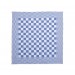 Theedoek geblokt 70 x 70 cm, kleur blauw/wit (pak 10 stuks)