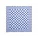 Theedoek geblokt 70 x 70 cm, kleur blauw/wit (pak 10 stuks)